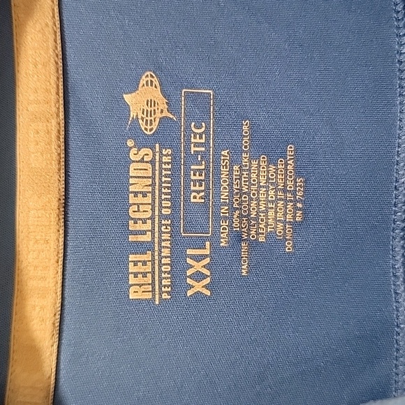 Reel Legends Reel-Tec Activewear/Sportswear Polo Shirt Size XXL - Picture 2 of 7